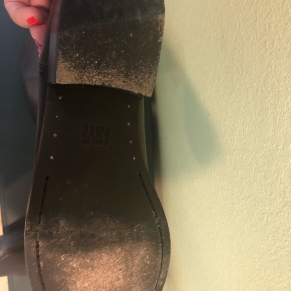 Frye Company Melissa Stud Back Zip Up in Cognac. - Picture 4 of 9